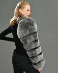 Luxury Fox Real Fur Single Sleeves Ladies Fashion