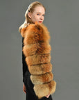 Luxury Fox Real Fur Single Sleeves Ladies Fashion