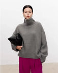 Luxurious Pure Cashmere Turtleneck Sweater