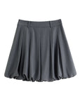 Cozy Chic Plus Size Gray Skirt for Autumn Fashion