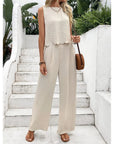 Casual Women's Tank Top & Trousers Set