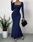 Women's Slimming Square-Neck Knit Dress