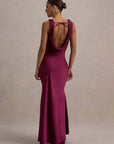 Sleeveless Lace-Up Backless Party Gown