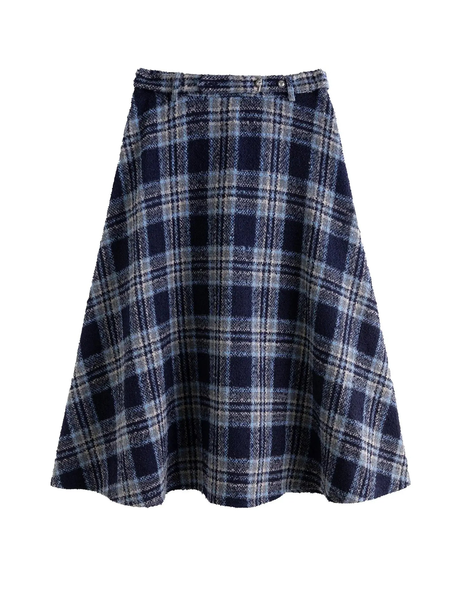 Plus Size Retro Plaid Vest & Skirt Suit - Loran