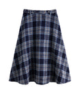 Plus Size Retro Plaid Vest & Skirt Suit