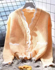 Autumn V-Neck Knitted Jumper