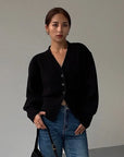 Women's V-Neck Long Sleeve Sweater