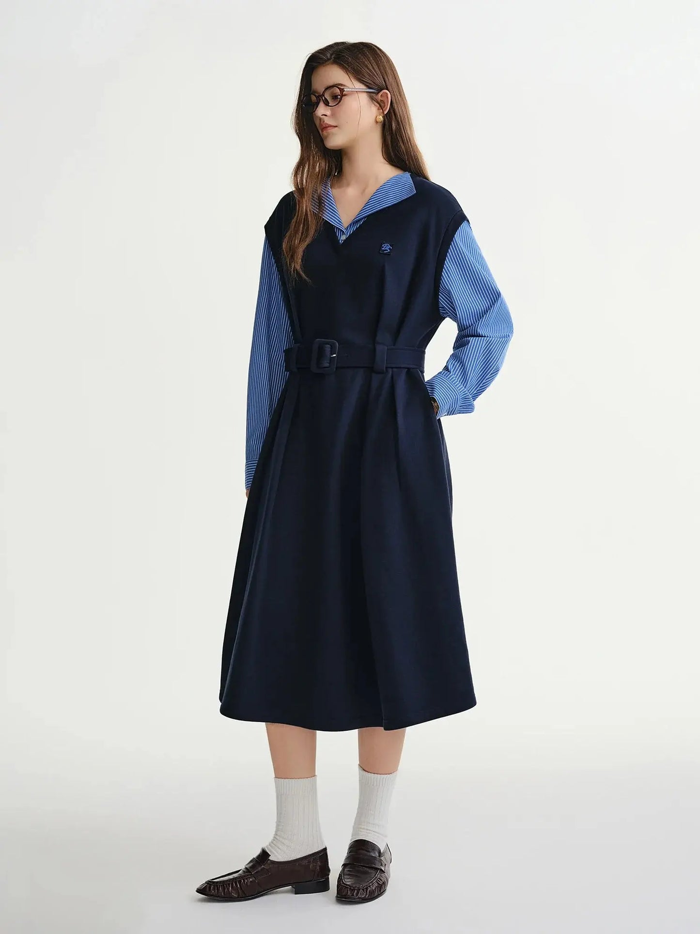Plus Size Oversized Sweatshirt Dress - Loran
