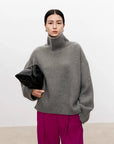 Luxurious Pure Cashmere Turtleneck Sweater