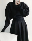 Chic Vintage Wind Turtleneck Pullover Sweater