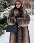 Women's Faux Fur Lapel Coat