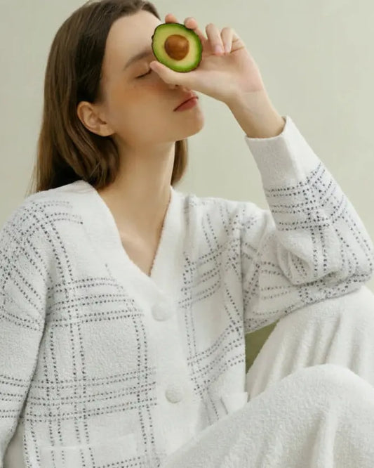 Women 2 Piece Outfits Pajamas Set Autumn Winter Casual Sleepwear - Loran