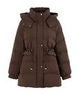 Women's Warm Brown Puffer Jacket