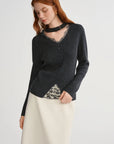 Plus-Size Wool Blend V-Neck Sweater