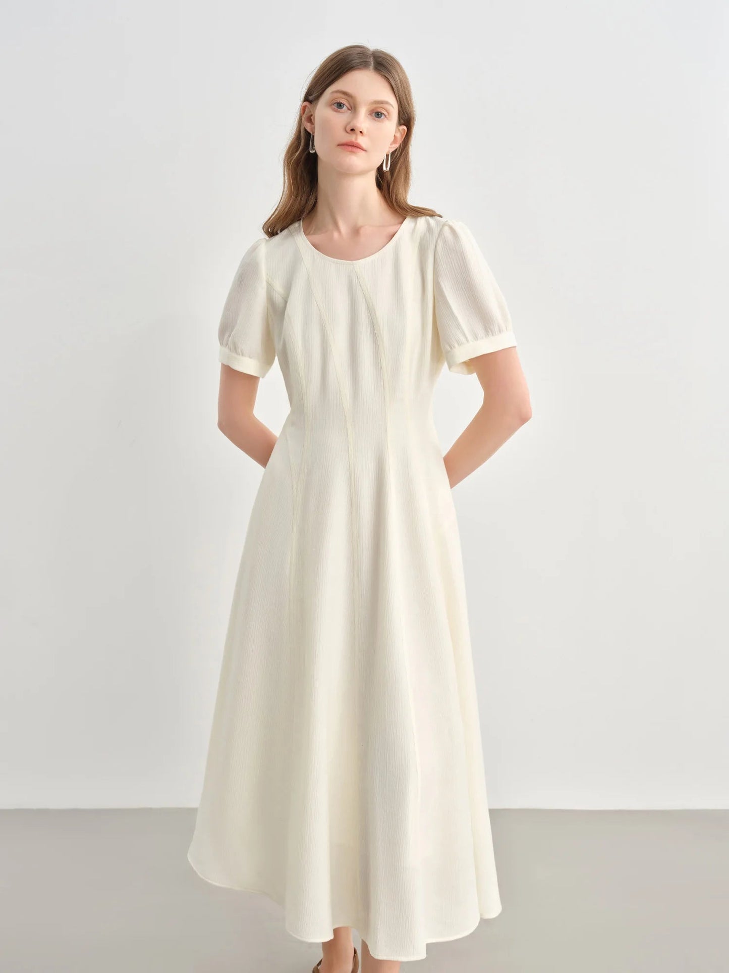 Plus Size A-Line Dress Slimming Waist-Defined Summer Vest Loran