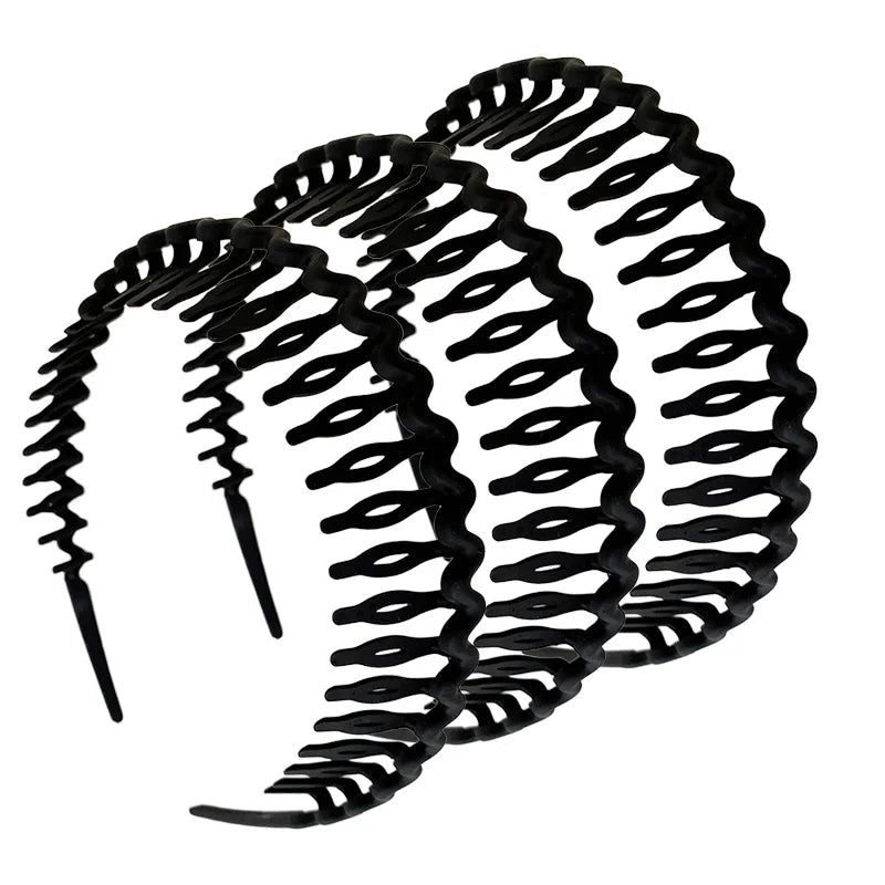 Women's Solid Wave Non-Slip Headbands Summer Hair Bands