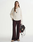Plus-Size Wide-Leg Drawstring Pants for Winter