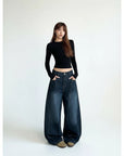 Autumn Casual Wide-Leg Jeans