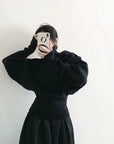 Chic Vintage Wind Turtleneck Pullover Sweater