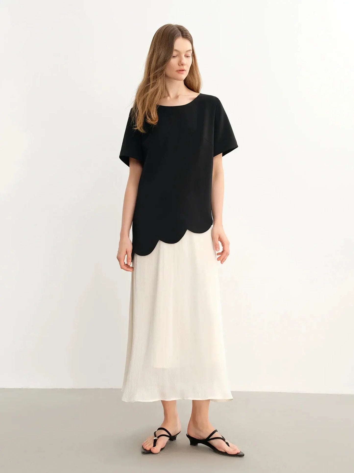 Women's Bold Color Block Faux Two-Piece Dress - Loran