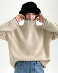 Luxurious Cashmere & Wool Turtleneck Sweater