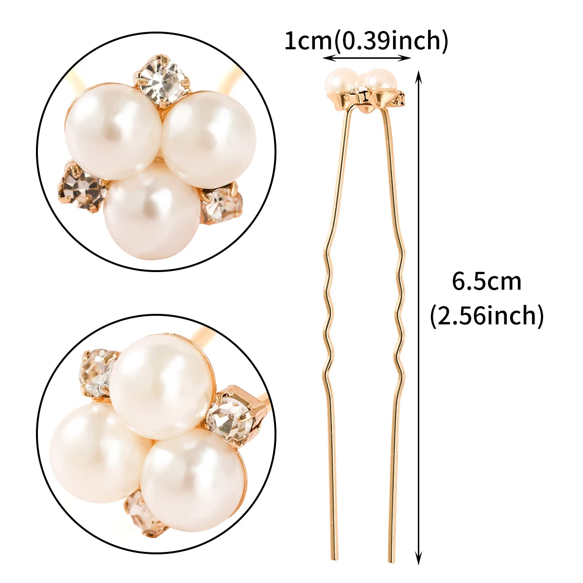 Handmade Pearl Hairpin Set Bridal & Party Hair Clips