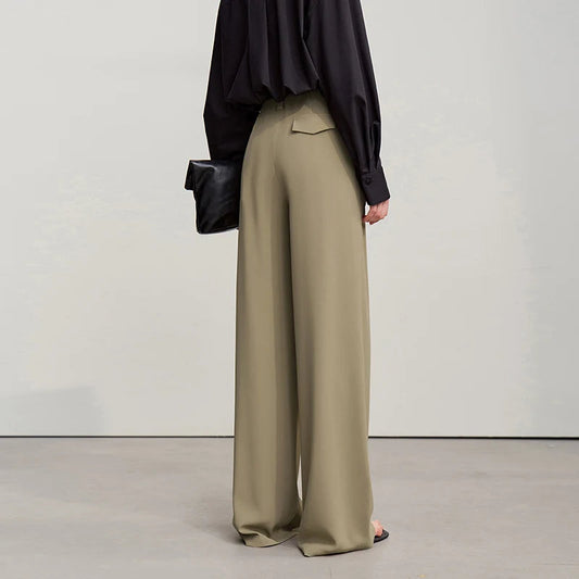 Casual Wide-Leg Pants Breathable Spring Workwear