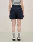 High-Waist Slimming Plus-Size Denim Shorts for Summer