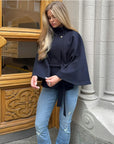 Stylish & Modest Cape Jacket with Belt
