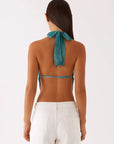 Hollow-Out Backless Halter Tank
