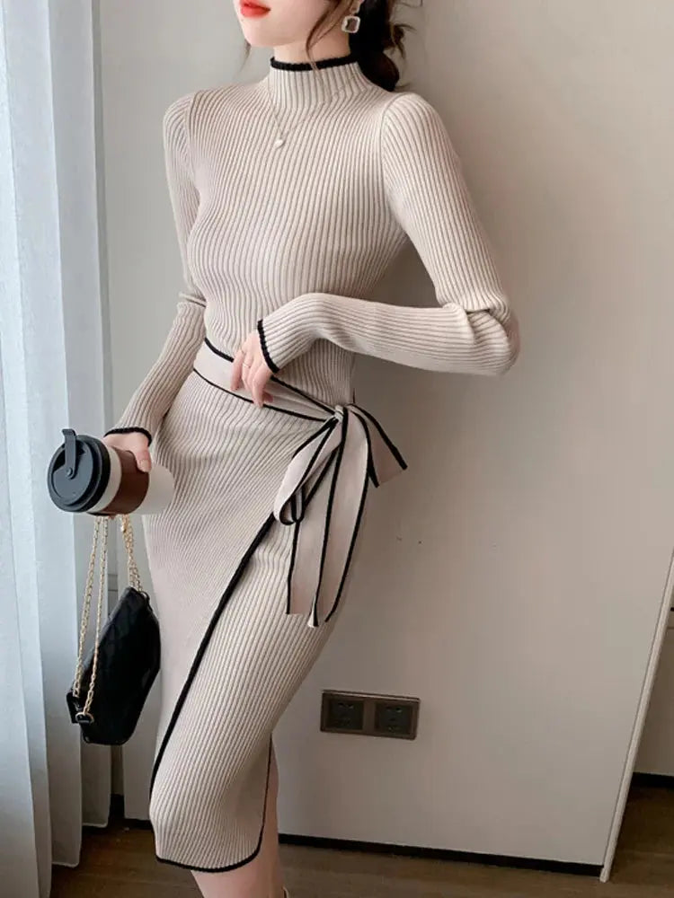 Women's Knitted Sweater Dress - Loran