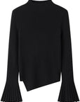 Women's Relaxed Fit Asymmetric Hem Winter Sweater