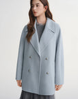 New Plus Size Wool Blend Short Coat for Women