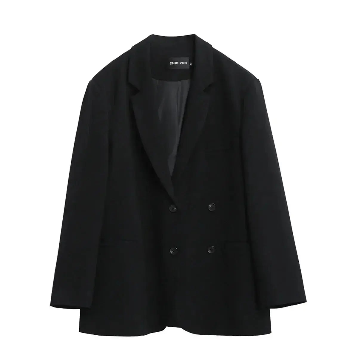 Classic Solid Long Sleeve Coat - Loran