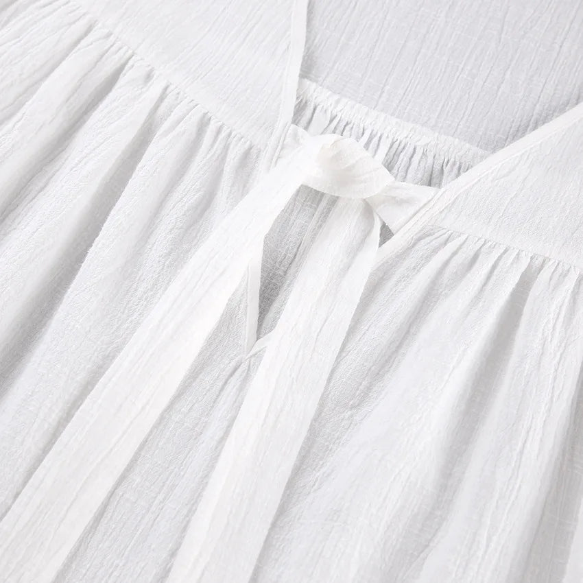 Women's 2-Piece Cotton Pajama Set V-Neck Sleepwear Loran