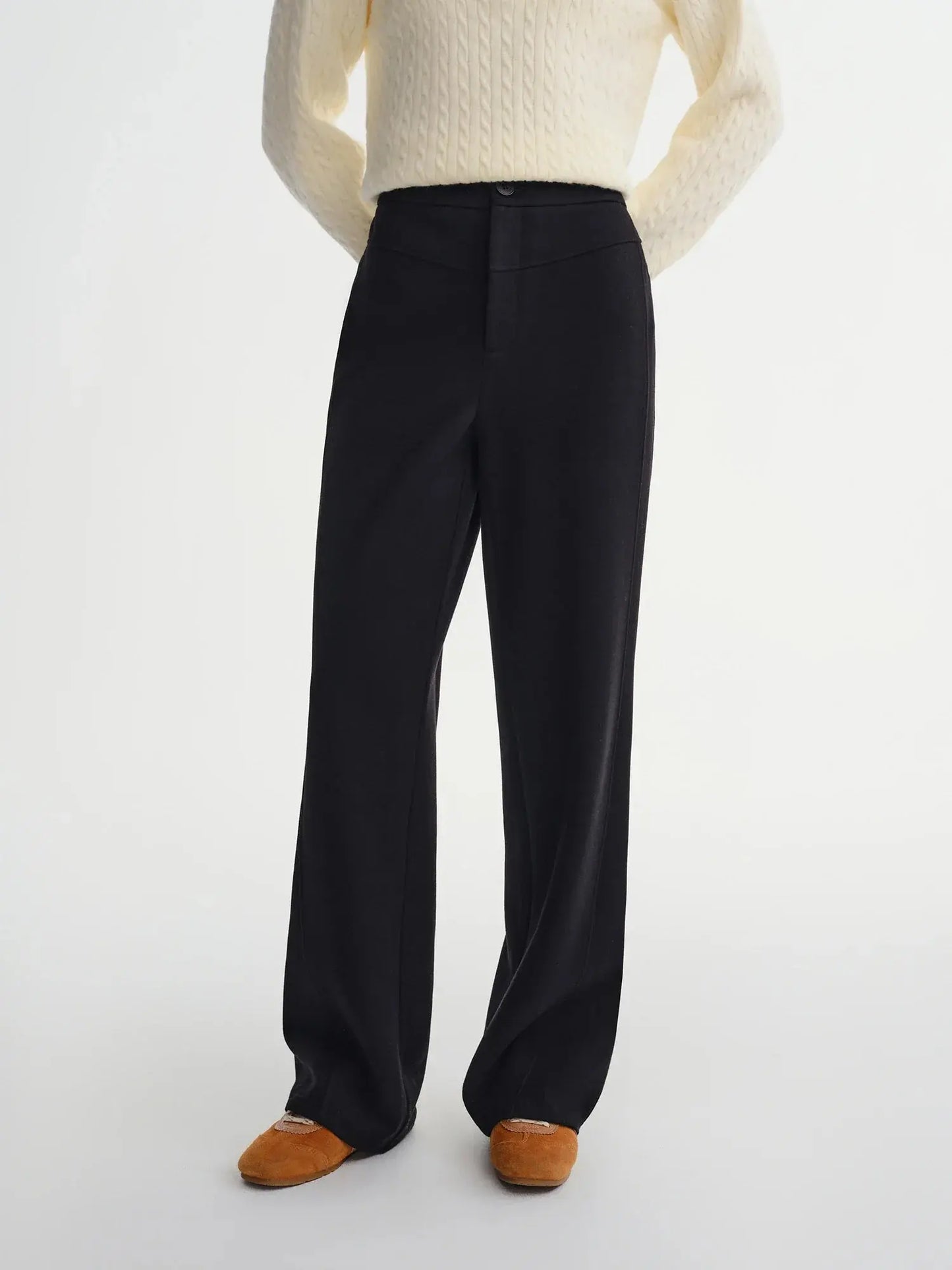 Women's Warm High-Waist Slim Pants - Loran
