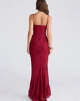 Elegant Sleeveless Fishtail Evening Dress