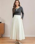 Plus Size Wide Waist Umbrella Skirt