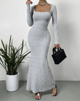 Women's Slimming Square-Neck Knit Dress