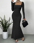 Women's Slimming Square-Neck Knit Dress