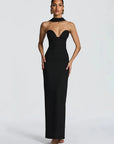 Sexy Halter Off-Shoulder Backless Bodycon Gown