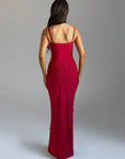 Sexy Backless Thigh-Split Evening Dress