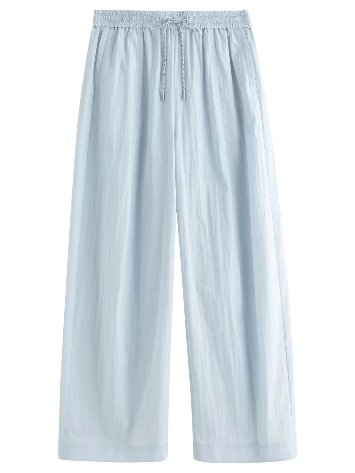 Comfy Wide-Leg Drawstring Pants - Loran