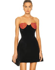 Sexy Strapless Heart Shape Mini Dress Women - 3IN SMART Shop #
