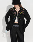 Ins-Style Hand-Painted Short Jacket