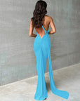 Elegant evening gown for weddings and formal events.