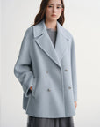 New Plus Size Wool Blend Short Coat for Women