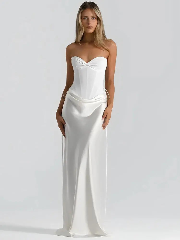 Off-Shoulder Backless Bodycon Party Dress - Loran