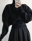 Chic Vintage Wind Turtleneck Pullover Sweater