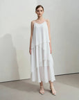 Autumn New Minimalist Layered Chiffon Dress